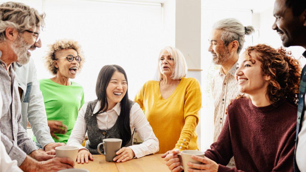 diverse group of people in the workplace representing lifers